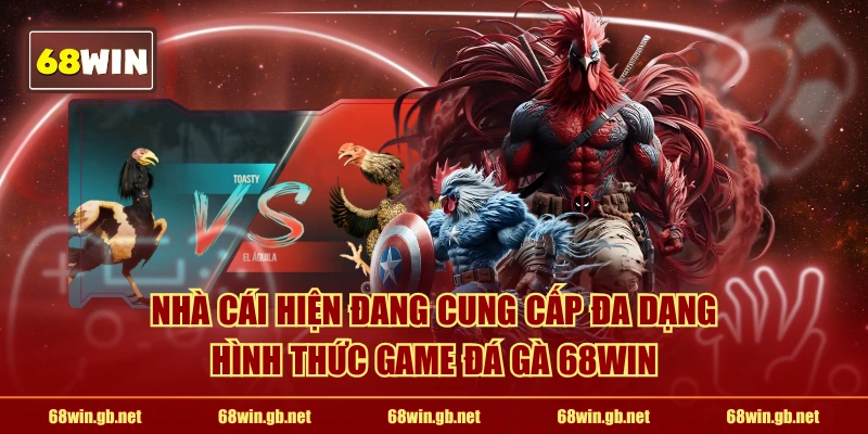 Nhà cái hiện đang cung cấp đa dạng hình thức game đá gà 68WIN